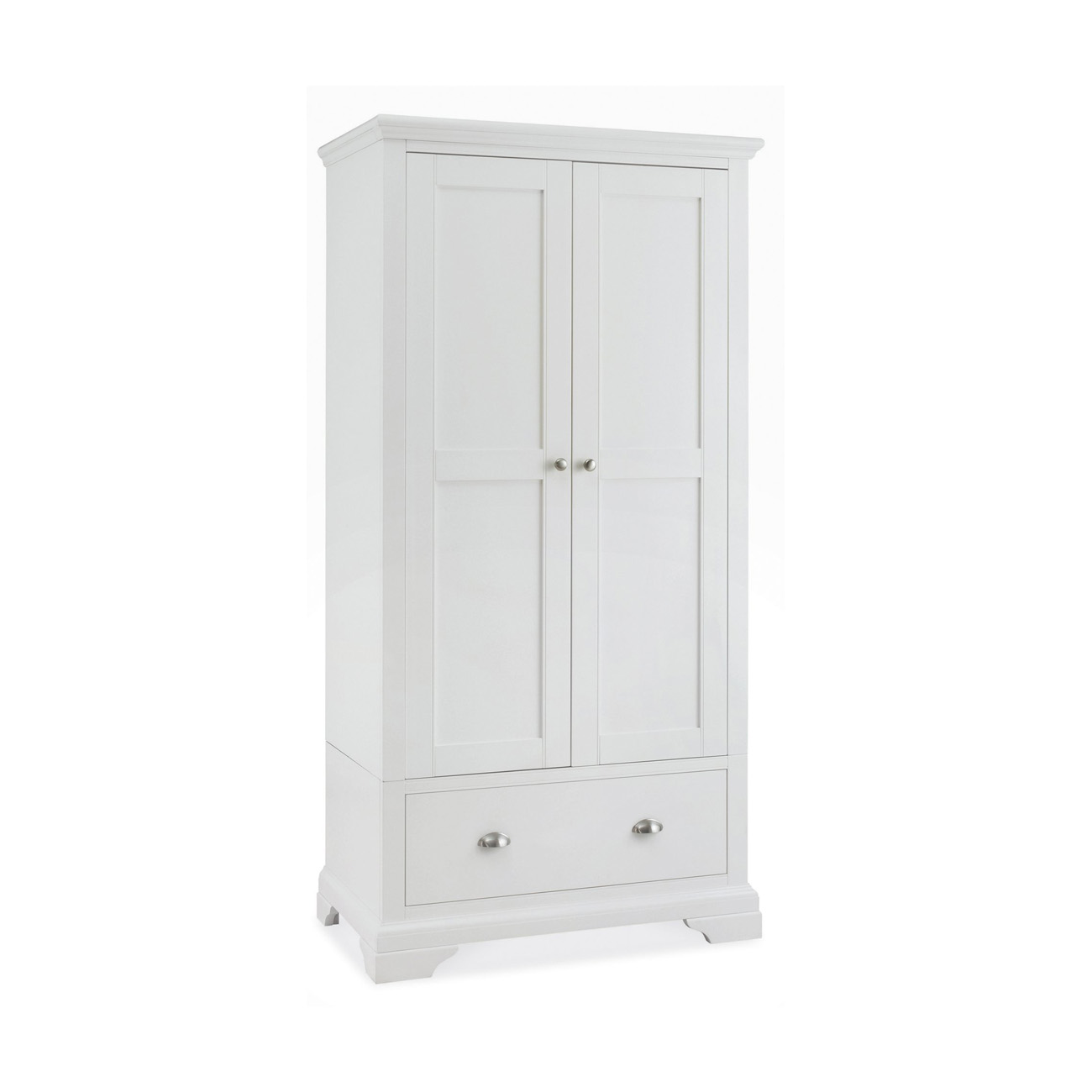Maine White Double Wardrobe Goodyear Furniture